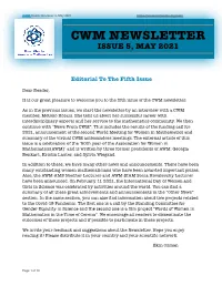 CWM Newsletter 5