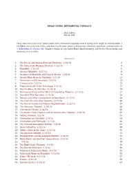 M382D NOTES: DIFFERENTIAL TOPOLOGY 1. the Inverse And