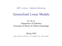 NRT Lectures - Statistical Modeling