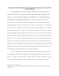 1 Thomism and the End of Infinity: Exploring the Infinite Regression of Causality with Theoretical Physics in 'Faith and Reaso