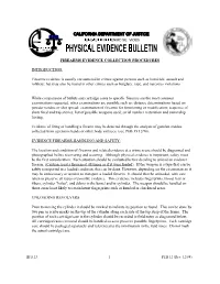 Firearms Evidence Collection Procedures