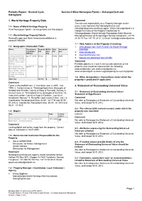 Periodic Reporting Cycle 2, Section II