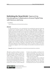 Rethinking the 'Great Divide': Approaching Interdisciplinary