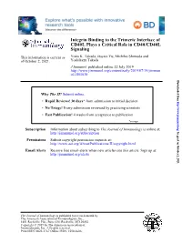 Integrin Binding to the Trimeric Interface of CD40L Plays a Critical Role in CD40/CD40L Signaling