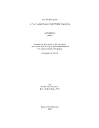 Jet Propulsion : a Play About John Whiteside Parsons