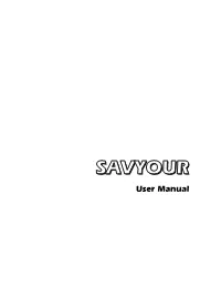 SAVYOUR User Manual SAVYOUR