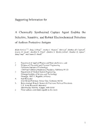 Supporting Information for a Chemically Synthesized Capture