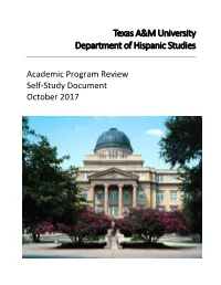Texas A&M University Department of Hispanic Studies