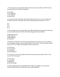 A Printable PDF of These Super Bowl Trivia Questions and Answers