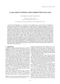 A-Scope Analysis of Subsurface Radar Sounding of Lunar Mare Region