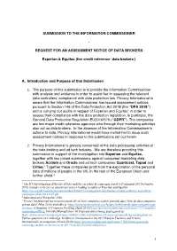 Data Brokers Experian and Equifax
