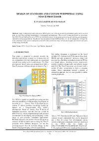 Design of Standard and Custom Peripheral Using Nios Ii Processor