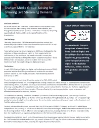 Graham Media Group: Solving for Growing Live Streaming Demand
