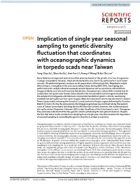 Implication of Single Year Seasonal Sampling to Genetic Diversity