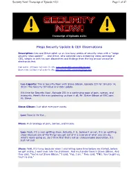 Mega Security Update & CES Observations