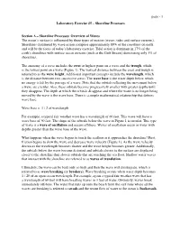 Shoreline Processes: Overview of Waves the Ocean's Surfa
