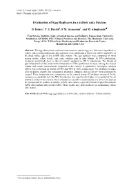 Evaluation of Egg Replacers in a Yellow Cake System