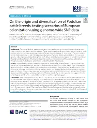 Testing Scenarios of European Colonization Using Genome-Wide SNP Da