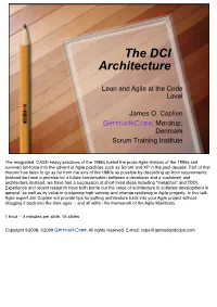 The DCI Architecture