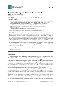 Bioactive Compounds from the Stems of Clausena Lansium
