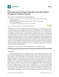 Detecting and Tracking Criminals in the Real World Through an Iot-Based System