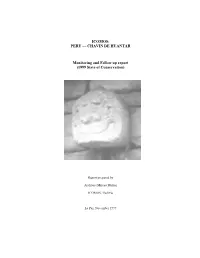 ICOMOS: PERU — CHAVIN DE HUANTAR Monitoring and Follow