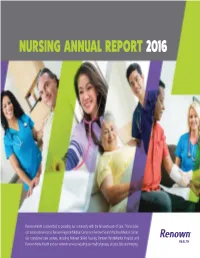 Renown Health Is Committed to Providing Our Community with the Full Continuum of Care