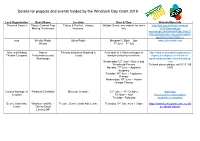 Details for Projects and Events Funded by the Windrush Day Grant 2019