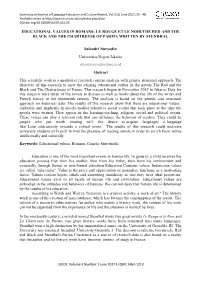 EDUCATIONAL VALUES in ROMANS: LE ROUGE ET LE NOIR/THE RED and the BLACK and the CHARTREUSE of PARMA WRITTEN by STENDHAL Sulandr