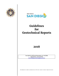 Guidelines for Geotechnical Reports
