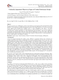 Culturally Important Objects As Signs of Cretan Protolinear Script