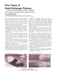 Four Types of Heat Exchanger Failures