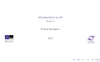 Introduction to AI Chapter 1