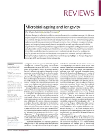 Microbial Ageing and Longevity