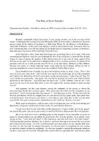 Read the Rule of Saint Benedict