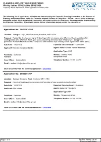 8.3 Scheduled Weeklyplanningapplications