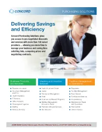 Delivering Savings and Efficiency
