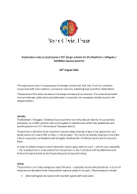 Explanatory Note to Accompany a YCT Design Scheme for the Bootham / Gillygate / Exhibition Square Junction