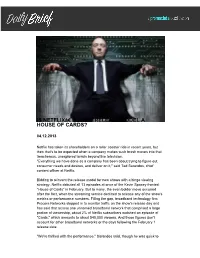 Is Netflixâ€™S New Release Model a House of Cards?