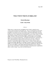 What Went Wrong in Ireland?