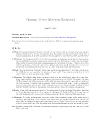 Cosmic Microwave Background