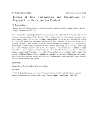 Pattern of Tree Communities and Descriptions of Papagni River Basin, Andhra Pradesh