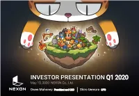 Q1 2020 Investor Presentation