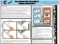 Assessing Environmental Variables Across Plethodontid Salamanders