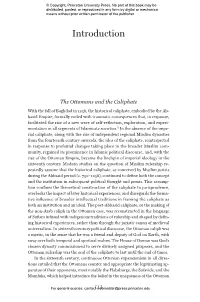 Caliphate Redefined the Mystical Turn in Ottoman Political Thought