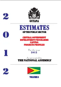 Estimates of the Public Sector for the Year 2012 Volume 3