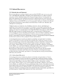 Section 3.8 Cultural Resources Jan 08 02 Er 2