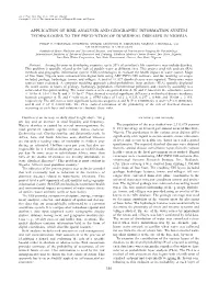 Application of Risk Analysis and Geographic Information System Technologies to the Prevention of Diarrheal Diseases in Nigeria