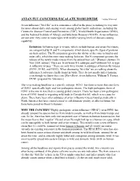 Avian Influenza “Bird Flu”