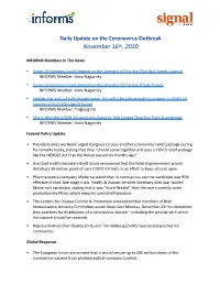 Covid Update Template